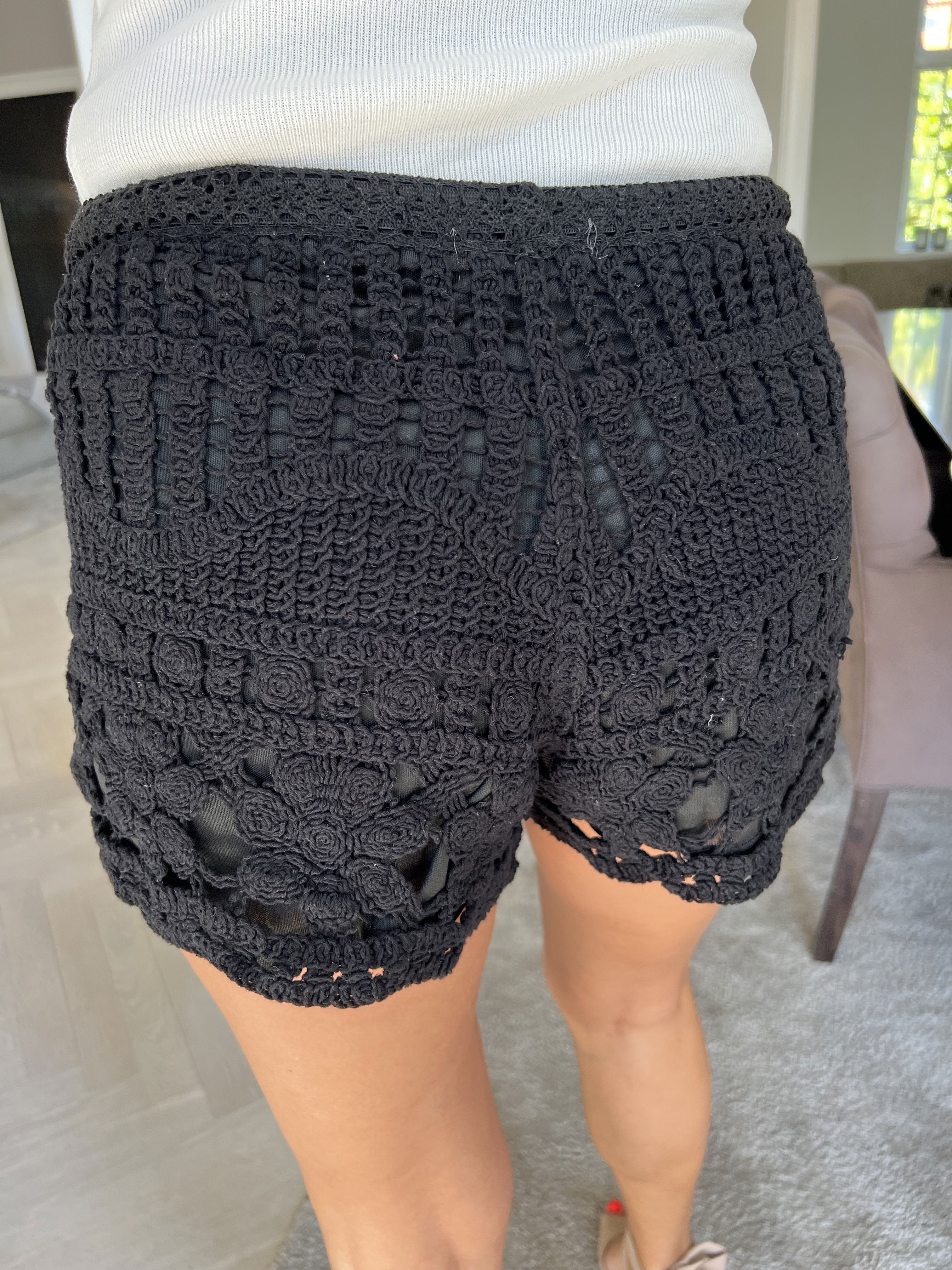 Siena - Søde hæklede shorts med elastikkant